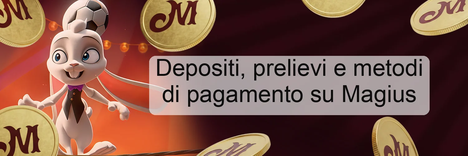 Depositi, prelievi e metodi di pagamento su Magius
